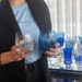 Copo Cristal Lapidado 46 P/Whisky Pineapple Azul Claro