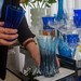Copo Cristal Lapidado Long Drink Azul Claro 400ml