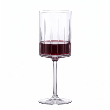 Taça de Cristal Rondó Lapidado 10 P/Vinho Tinto 360ml