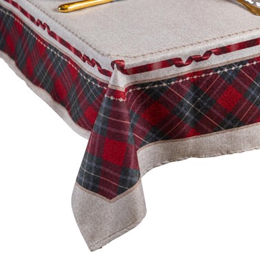 Toalha de Mesa Retangular Natal Exuberância 136x270