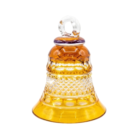 Gift Sino de Cristal Lapidado Amarelo