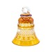 Gift Sino de Cristal Lapidado Amarelo
