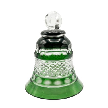 Gift Sino de Cristal Lapidado Verde Escuro