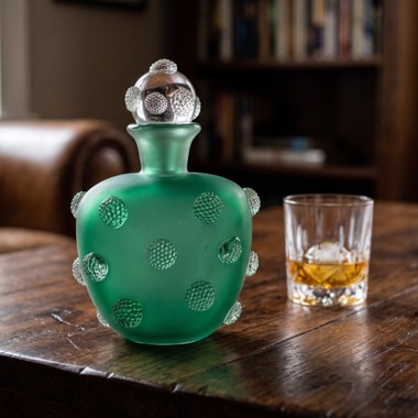 Garrafa Murano Fosca P/Whisky Amora Verde Jade