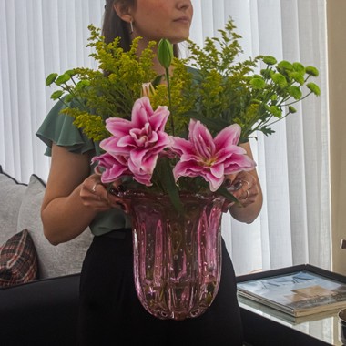 Vaso Murano Everest Pink