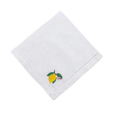 Guardanapo Maria Siciliano Avulso Linho Bordado