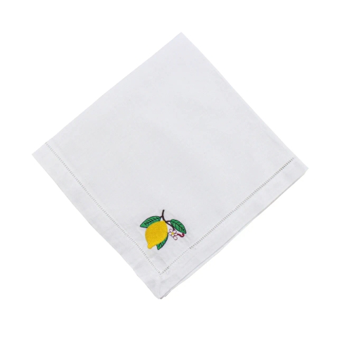 Guardanapo Maria Siciliano Avulso Linho Bordado