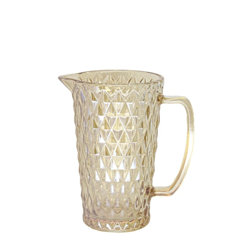 Jarra de Vidro Bico de Abacaxi Ambar 1l