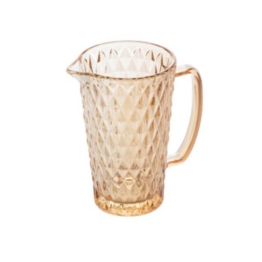 Jarra de Vidro Bico de Abacaxi Ambar 1l