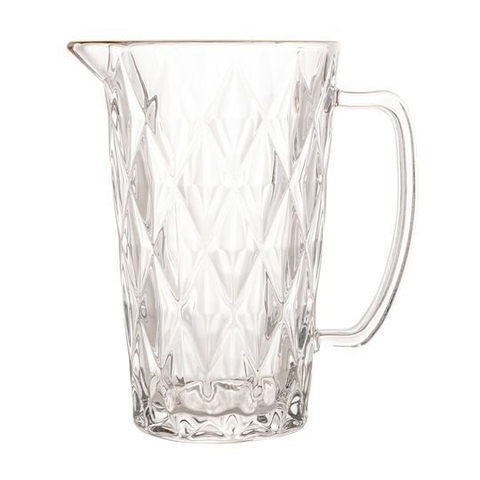 Jarra de Vidro com Fio Dourado Diamond Transparente 1l