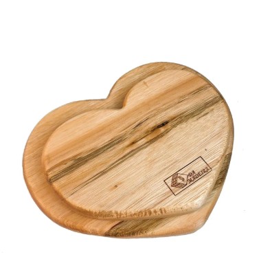 Jogo 2 Tabuas de Madeira Coração