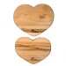 Jogo 2 Tabuas de Madeira Coração