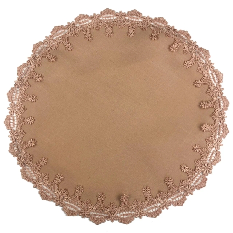 Jogo Americano  Avulso Redondo Elisa Rose