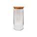 Pote Bahia de Vidro com Tampa Bambu 1,2l