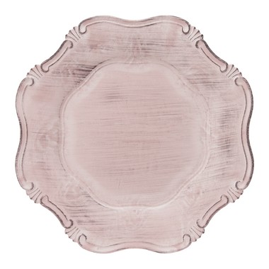 Sousplat Corinto Rosa Chá