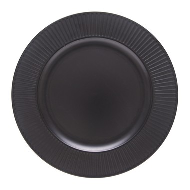 Sousplat Radial Preto