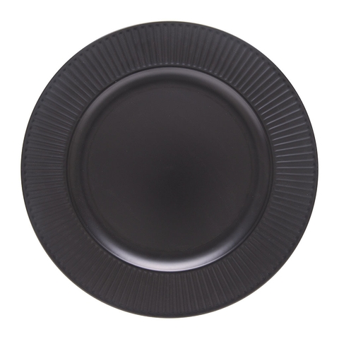 Sousplat Radial Preto