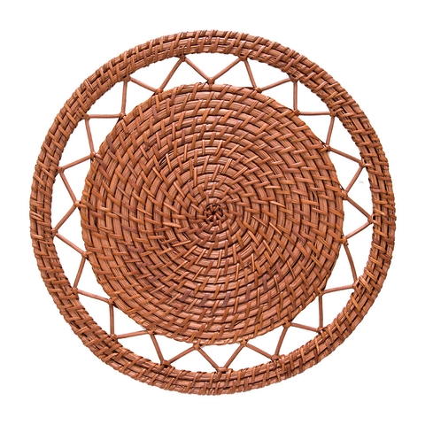 Sousplat Rattan Mandala