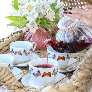 Vaso Murano Leida Quartzo Rose