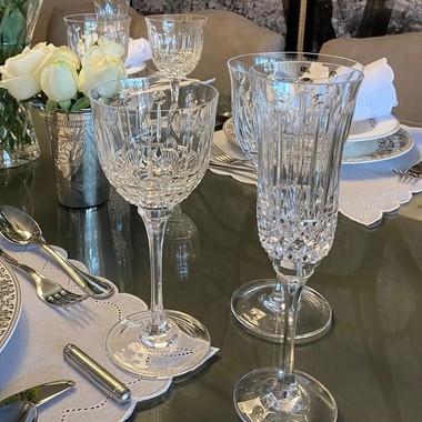 Taça Cristal Lapidado Strauss P/Champagne 190ml