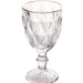 Taça de Vidro C/Fio Dourado P/água Diamond 325ml