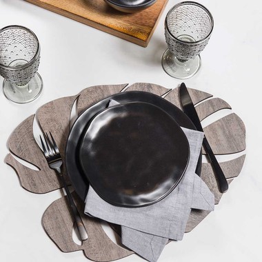 Jogo Americano Avulso Folha de Adão Art Wood