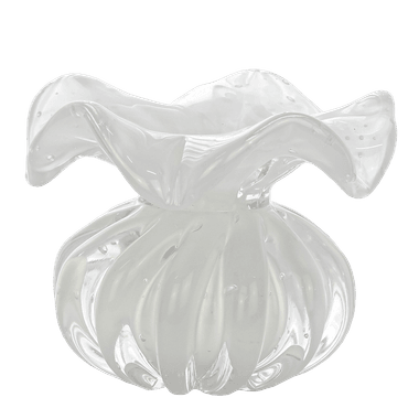 Vaso Murano Leida Quartzo Perola