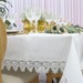 Toalha de Mesa Retangular Esther Guipir 8 Lugares