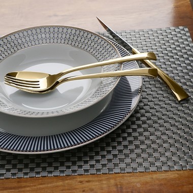 Faqueiro 30 Peças com Gifbox Aço Inox  Berna Dourado