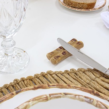 Jogo 4pcs Descanso P/Talher Bambu