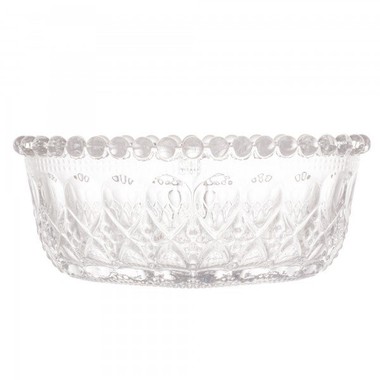 Conjunto 4 Peças Bowl Vidro Coração Balls Transparente