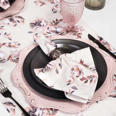 Sousplat Corinto Rosa Chá