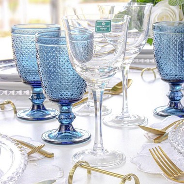 Taça de Cristal 370ml P/Vinho Tinto 24%pbo