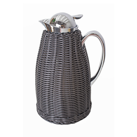 Garrafa Térmica Inox com Treliça Preto