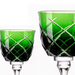 Taça Cristal Lapidado 33 P/Vinho Tinto Verde Escuro 370ml