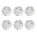 Conjunto 6 Pratos Sobremesa de Porcelana Milão