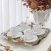 Conjunto 6 Xícaras e 6 Pires P/Café de Porcelana Palace