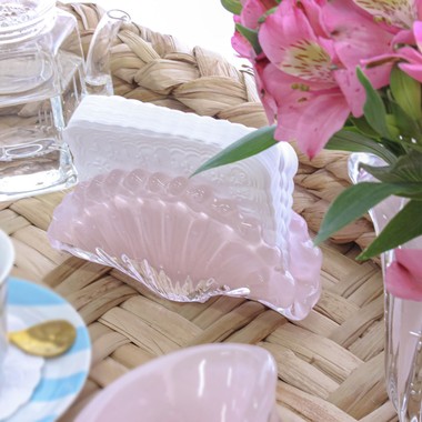 Porta Guardanapo Murano Istambul Jade Rosa