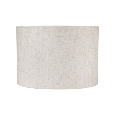 Cupula Abajur Cilindrica 40x22cm Cru