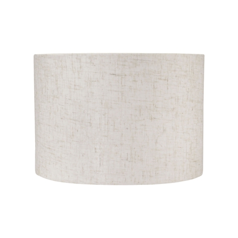 Cupula Abajur Cilindrica 40x22cm Cru