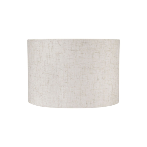 Cupula Abajur Cilindrica 30x20cm Cru