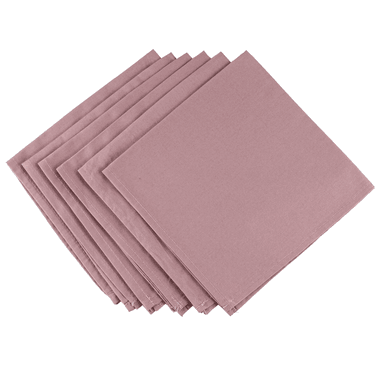 Kit 6 Guardanapos Algodão Rosa Vintage