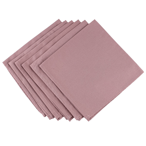 Kit 6 Guardanapos Algodão Rosa Vintage