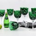 Taça Cristal Lapidado 33 P/Vinho Tinto Verde Escuro 370ml
