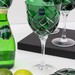 Taça Cristal Lapidado 33 P/Vinho Tinto Verde Escuro 370ml