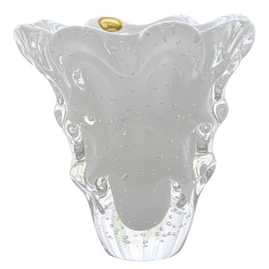Vaso Murano Huaraz Quartzo Perola