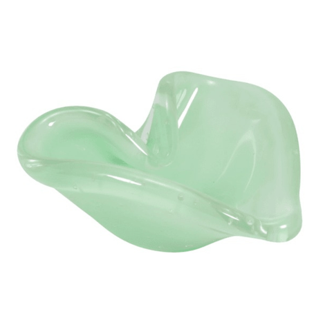 Porta Objetos Murano Coração Verde Chá