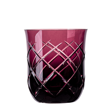 Copo de Cristal Lapidado Whisky Ametista 410ml