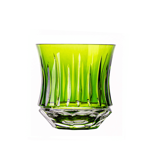 Copo Cristal Lapidado 66 Whisky Verde Claro 325ml