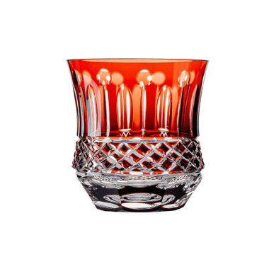 Copo Cristal Lapidado Mozart Whisky Vermelho 325ml